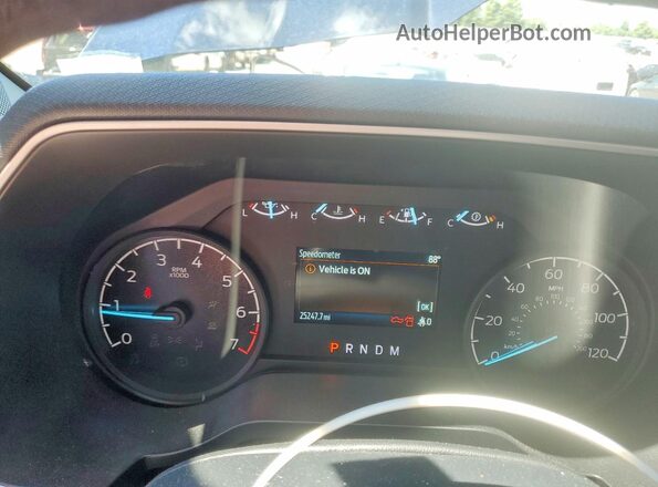 1FTFW1E8XNKF13233 2022 FORD F150 Blue Vista del cuadro de instrumentos