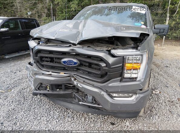 1FTFW1ED0MFC72304 2021 FORD F150 Gray Դիմացի տեսք