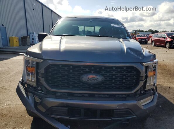 1FTFW1ED0MFC98868 2021 FORD F150 Gray წინა ხედი