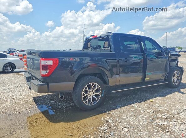 1FTFW1ED0NFC18440 2022 FORD F150 Black Tył prawy