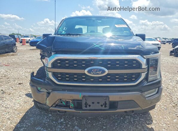 1FTFW1ED0NFC18440 2022 FORD F150 Black Widok z przodu