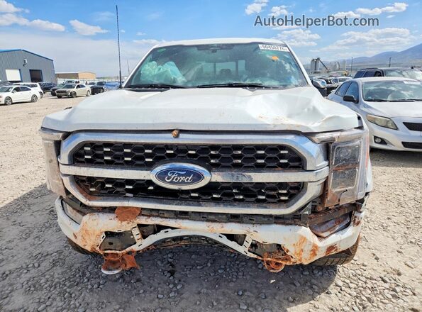 1FTFW1ED0PFB55343 2023 FORD F150 White Widok z przodu