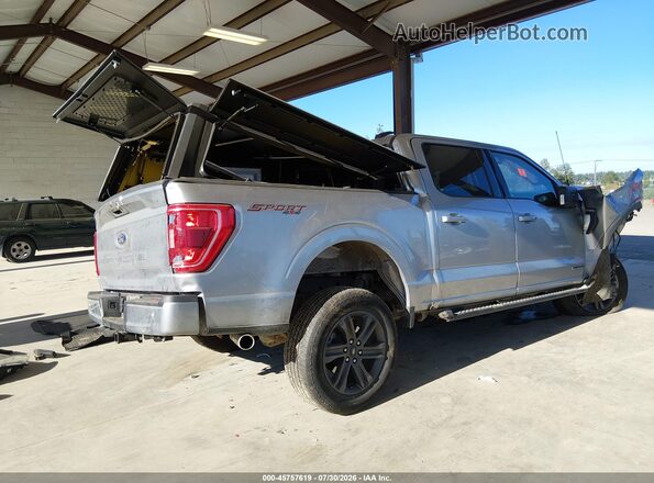 1FTFW1ED0PFC65938 2023 FORD F150 Silver Tył prawy