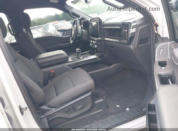 1FTFW1ED0PFC75661 2023 FORD F150 White Widok wnętrza z przodu