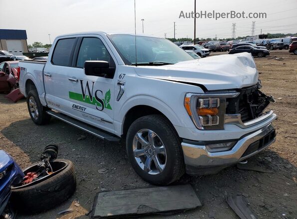 1FTFW1ED2MFB47353 2021 FORD F150 White Przód prawy
