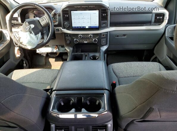 1FTFW1ED2MFB47353 2021 FORD F150 White Widok deski rozdzielczej