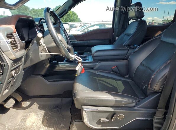 1FTFW1ED2MFC12167 2021 FORD F150 Gray Widok wnętrza z przodu