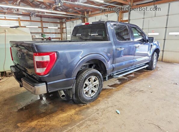 1FTFW1ED2NFA02489 2022 FORD F150 Blue Задня права чверть