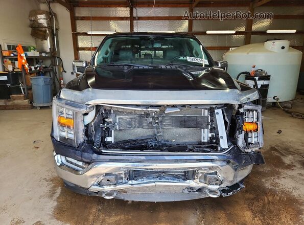 1FTFW1ED2NFA02489 2022 FORD F150 Blue Вид спереду