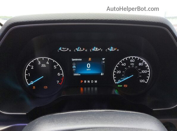 1FTFW1ED2PFD27565 2023 FORD F150 White Widok zestawu wskaźników