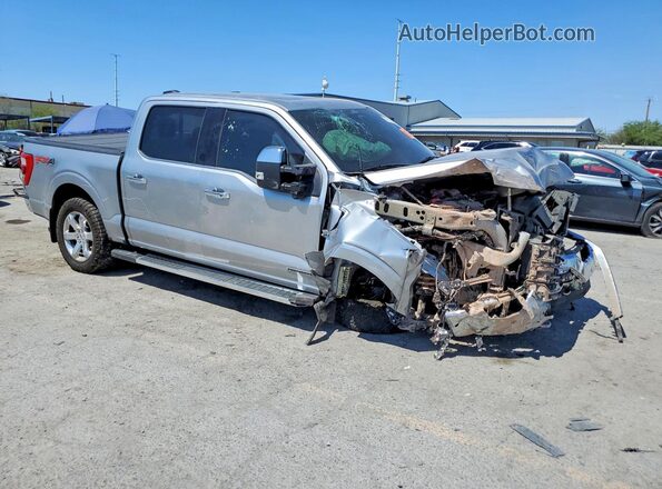 1FTFW1ED3NFB50893 2022 FORD F150 Серебряный Передняя правая четверть