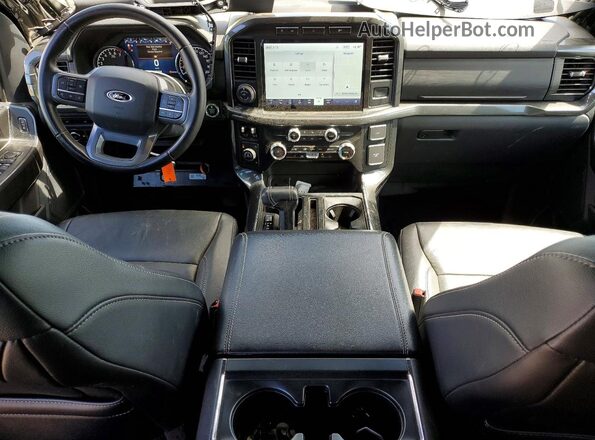 1FTFW1ED3PFA63515 2023 FORD F150 Black Dashboard view