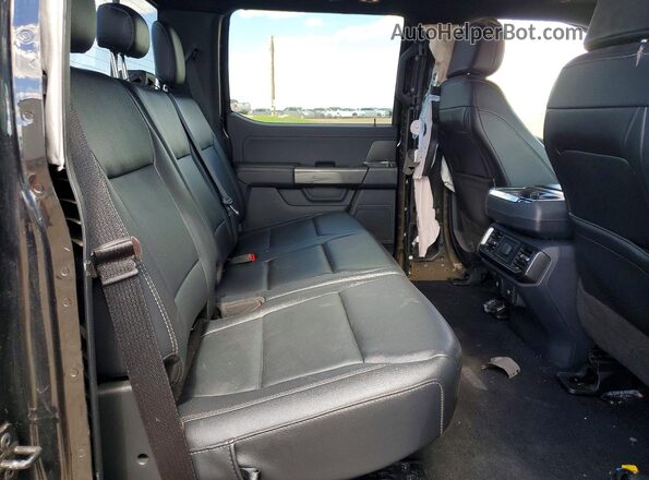 1FTFW1ED3PFA63515 2023 FORD F150 Black Rear seats view