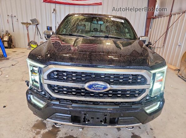 1FTFW1ED6MFB76497 2021 FORD F150 Black Front view