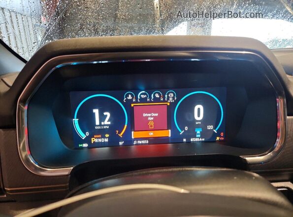 1FTFW1ED6MFB76497 2021 FORD F150 Black Instrument cluster view