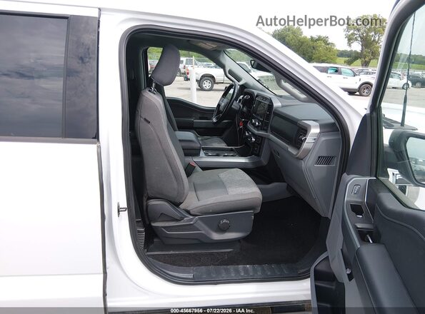 1FTFW1ED6NFC40989 2022 FORD F150 White წინა სალონის ხედი