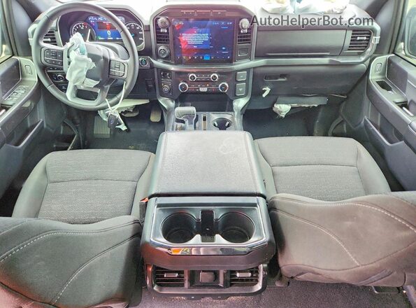 1FTFW1ED6PFD05438 2023 FORD F150 Charcoal Առջևի վահանակի տեսք