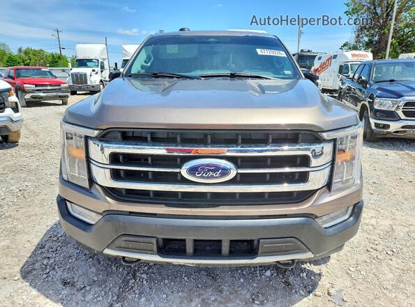 1FTFW1ED7MFA29623 2021 FORD F150 Brown Вид спереду