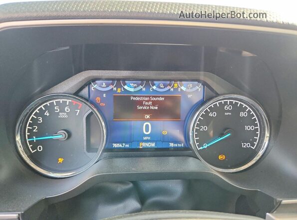 1FTFW1ED7PFC09852 2023 FORD F150 Silver Вид щитка приладів