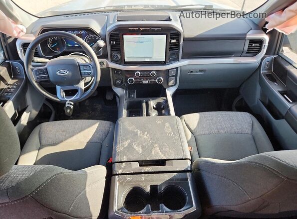 1FTFW1ED7PFC09852 2023 FORD F150 Silver Вид панелі приладів