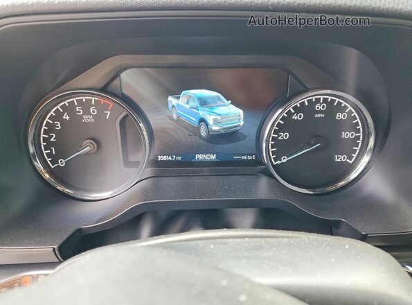 1FTFW1ED7PFD04119 2023 FORD F150 Silver Instrument cluster view