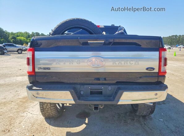 1FTFW1ED9MFC40967 2021 FORD F150 Blue Rear view