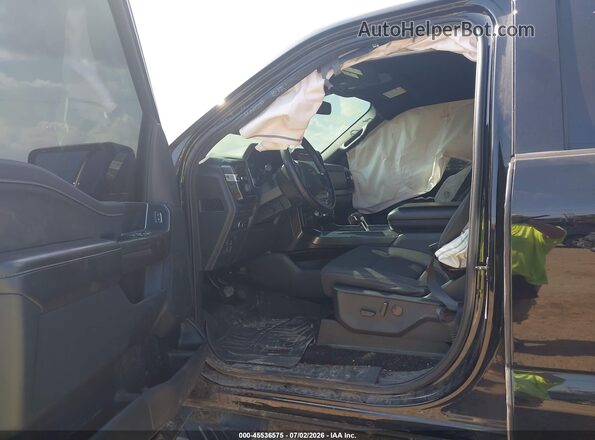 1FTFW1ED9NFB07675 2022 FORD F150 Black Սալոնի դիմացի տեսք