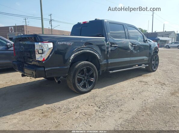 1FTFW1ED9NFB07675 2022 FORD F150 Black Հետևի աջ