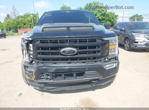 1FTFW1ED9NFB07675 2022 FORD F150 Black Դիմացի տեսք