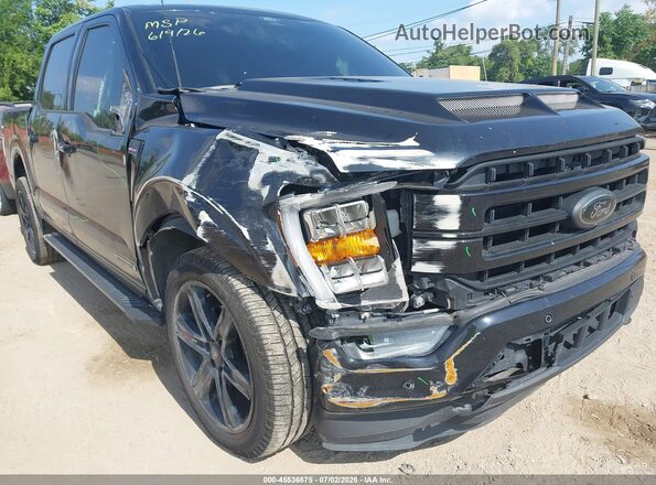 1FTFW1ED9NFB07675 2022 FORD F150 Black 