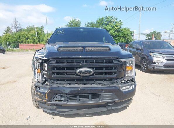 1FTFW1ED9NFB07675 2022 FORD F150 Black Սարքավորումների վահանակի տեսք
