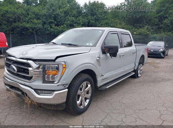 1FTFW1ED9PFB28061 2023 FORD F150 Серый Передняя левая четверть