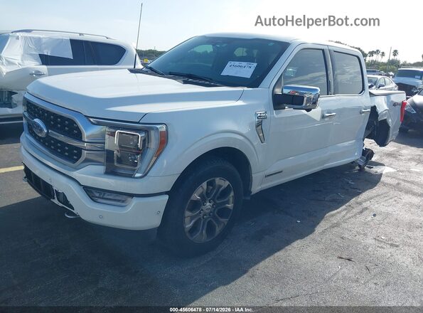 1FTFW1EDXPFC74209 2023 FORD F150 White წინა მარცხენა ხედი სამი მეოთხედიდან