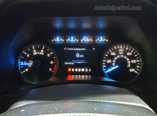 1FTFW1EF1GFC70812 2016 FORD F150 Blue Սարքավորումների վահանակի տեսք
