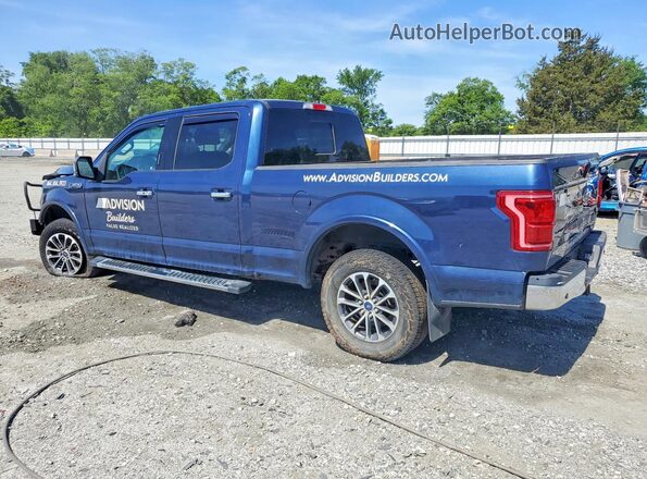 1FTFW1EF4GFA66361 2016 FORD F150 Blue Rear left