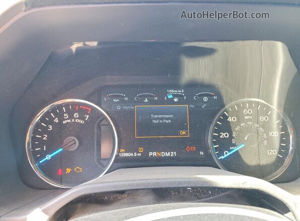 1FTFW1EF4GFA66361 2016 FORD F150 Blue Instrument cluster view