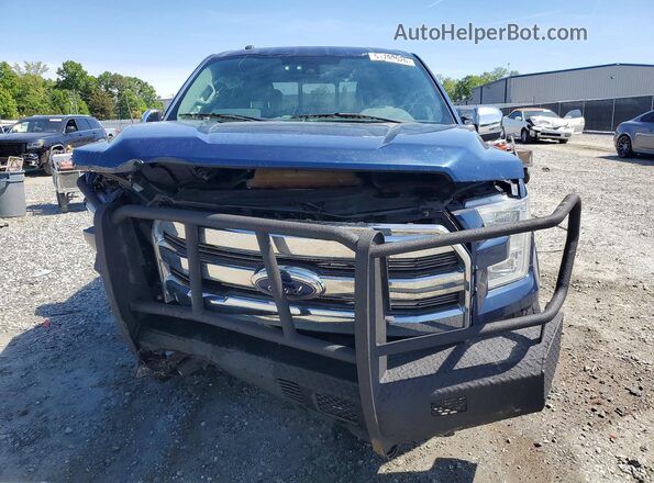 1FTFW1EF4GFA66361 2016 FORD F150 Blue Front view
