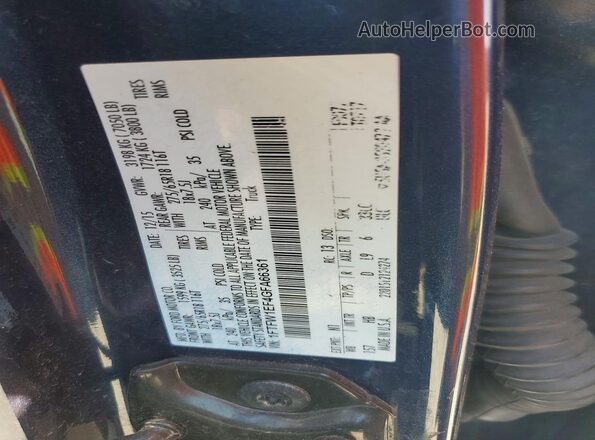 1FTFW1EF4GFA66361 2016 FORD F150 Blue Engine compartment view