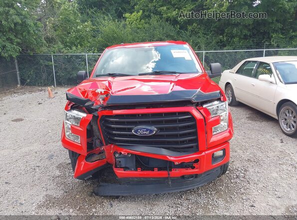 1FTFW1EF5GFD04539 2016 FORD F150 Red Vista del cuadro de instrumentos