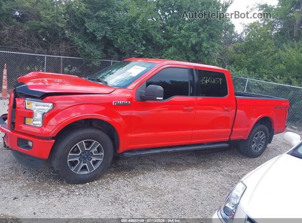 1FTFW1EF5GFD04539 2016 FORD F150 Red Vista interior de 360 grados