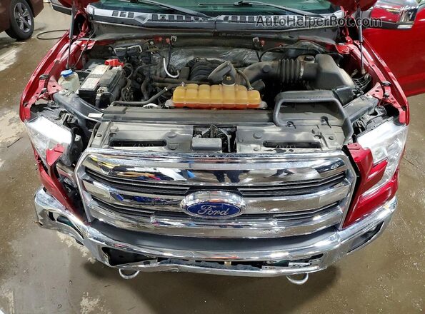 1FTFW1EF5GKD30968 2016 FORD F150 Red Rear interior view