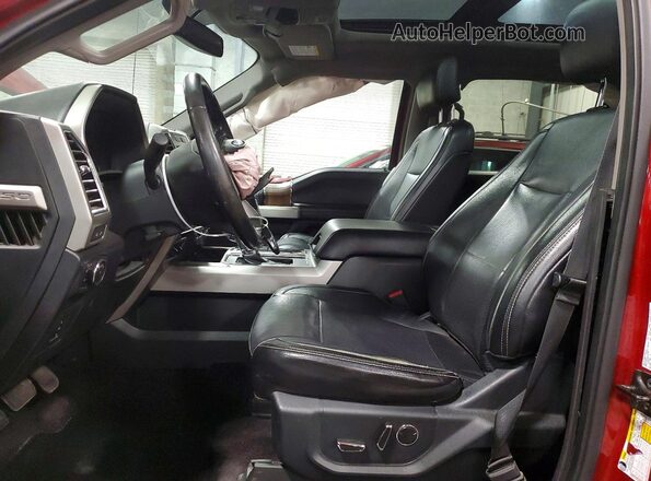 1FTFW1EF5GKD30968 2016 FORD F150 Red Front interior view