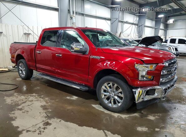 1FTFW1EF5GKD30968 2016 FORD F150 Red Front right