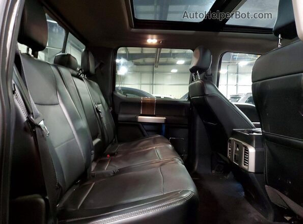 1FTFW1EF5GKD30968 2016 FORD F150 Red Rear seats view