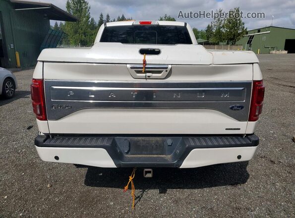 1FTFW1EF6GFB44297 2016 FORD F150 White Rear view