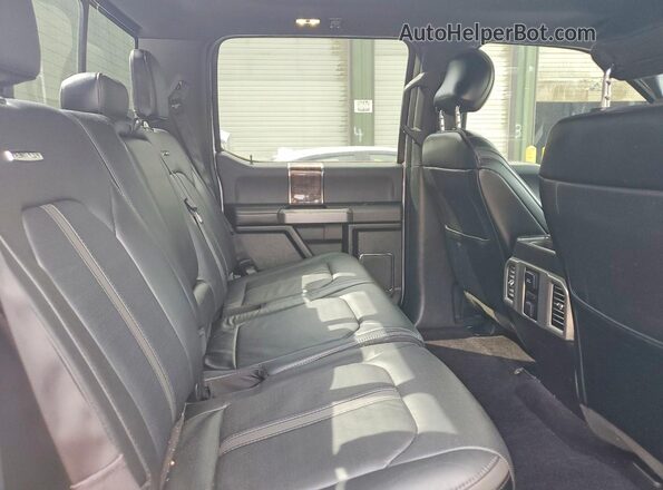 1FTFW1EF6GFB44297 2016 FORD F150 White Rear seats view