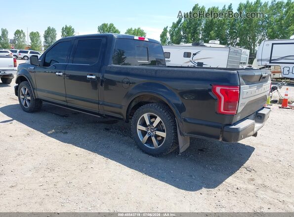 1FTFW1EF7GFB01894 2016 FORD F150 Black უკანა მარცხენა