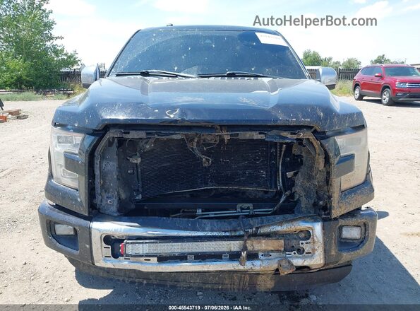 1FTFW1EF7GFB01894 2016 FORD F150 Black უკანა სალონის ხედი