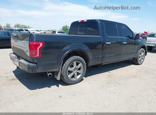 1FTFW1EF7GFB01894 2016 FORD F150 Black უკანა მარჯვენა
