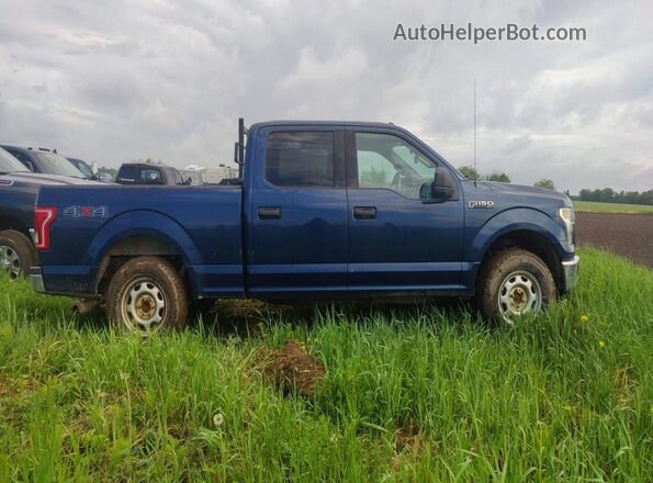 1FTFW1EF7GFB73520 2016 FORD F150 Синий Передняя правая четверть